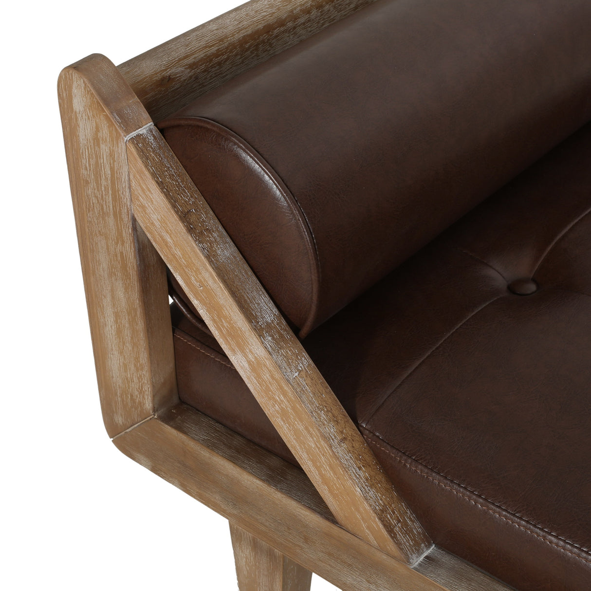 Zentner Rustic Tufted Double End Chaise Lounge by Christopher Knight Home - 65.25" L x 27.50" W x 24.00" H