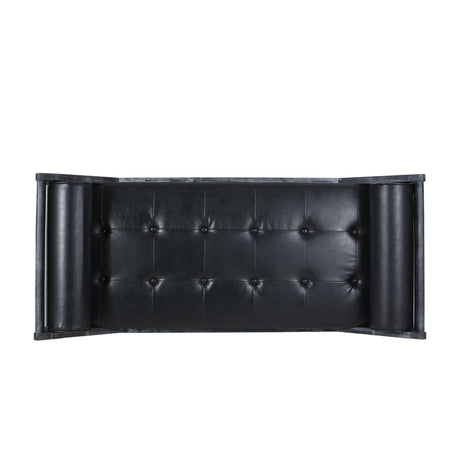 Zentner Rustic Tufted Double End Chaise Lounge by Christopher Knight Home - 65.25" L x 27.50" W x 24.00" H