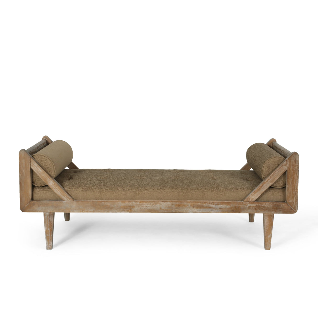 Zentner Rustic Tufted Double End Chaise Lounge by Christopher Knight Home - 65.25" L x 27.50" W x 24.00" H