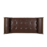 Zentner Rustic Tufted Double End Chaise Lounge by Christopher Knight Home - 65.25" L x 27.50" W x 24.00" H