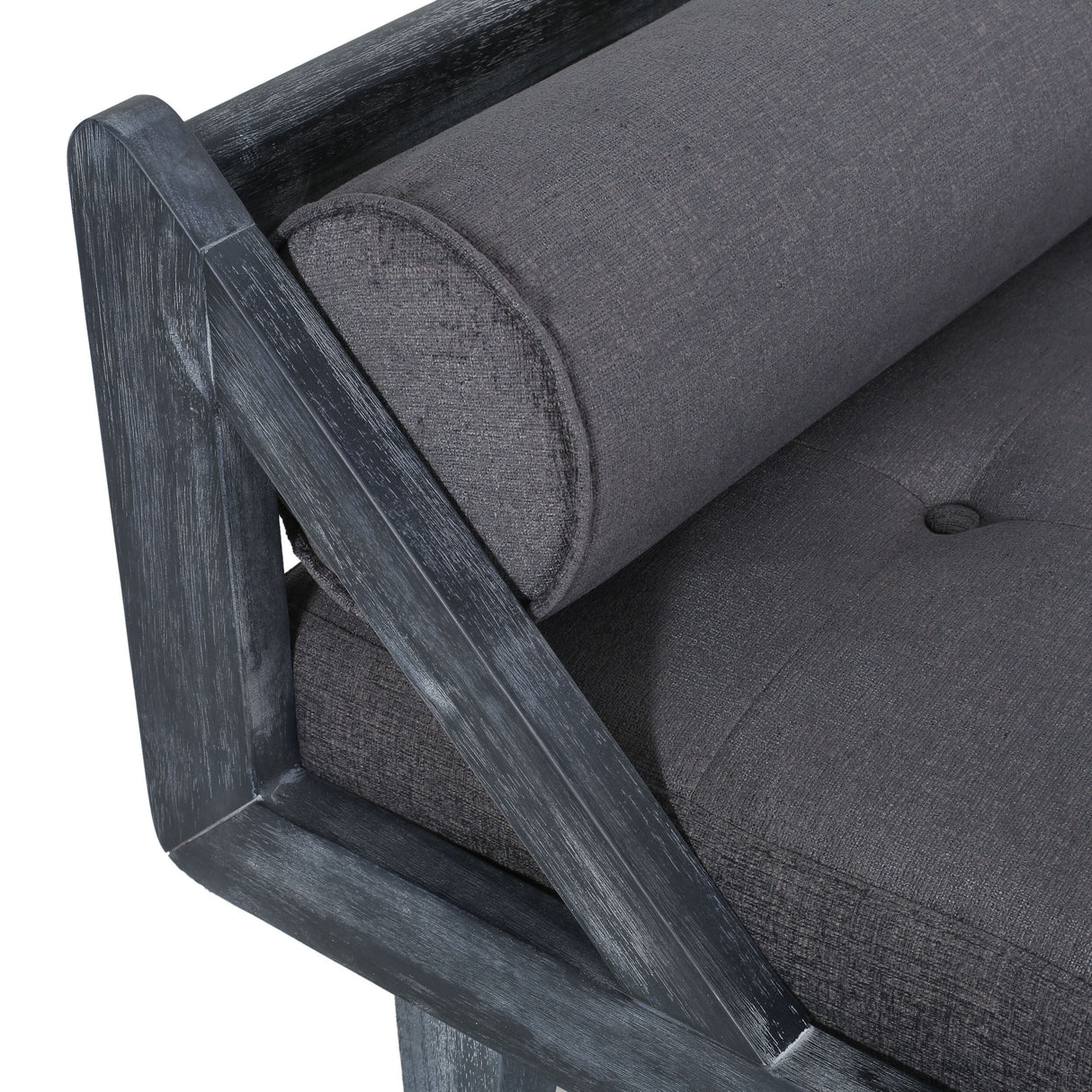 Zentner Rustic Tufted Double End Chaise Lounge by Christopher Knight Home - 65.25" L x 27.50" W x 24.00" H