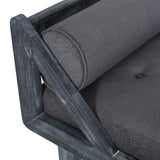 Zentner Rustic Tufted Double End Chaise Lounge by Christopher Knight Home - 65.25" L x 27.50" W x 24.00" H