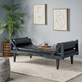 Zentner Rustic Tufted Double End Chaise Lounge by Christopher Knight Home - 65.25" L x 27.50" W x 24.00" H
