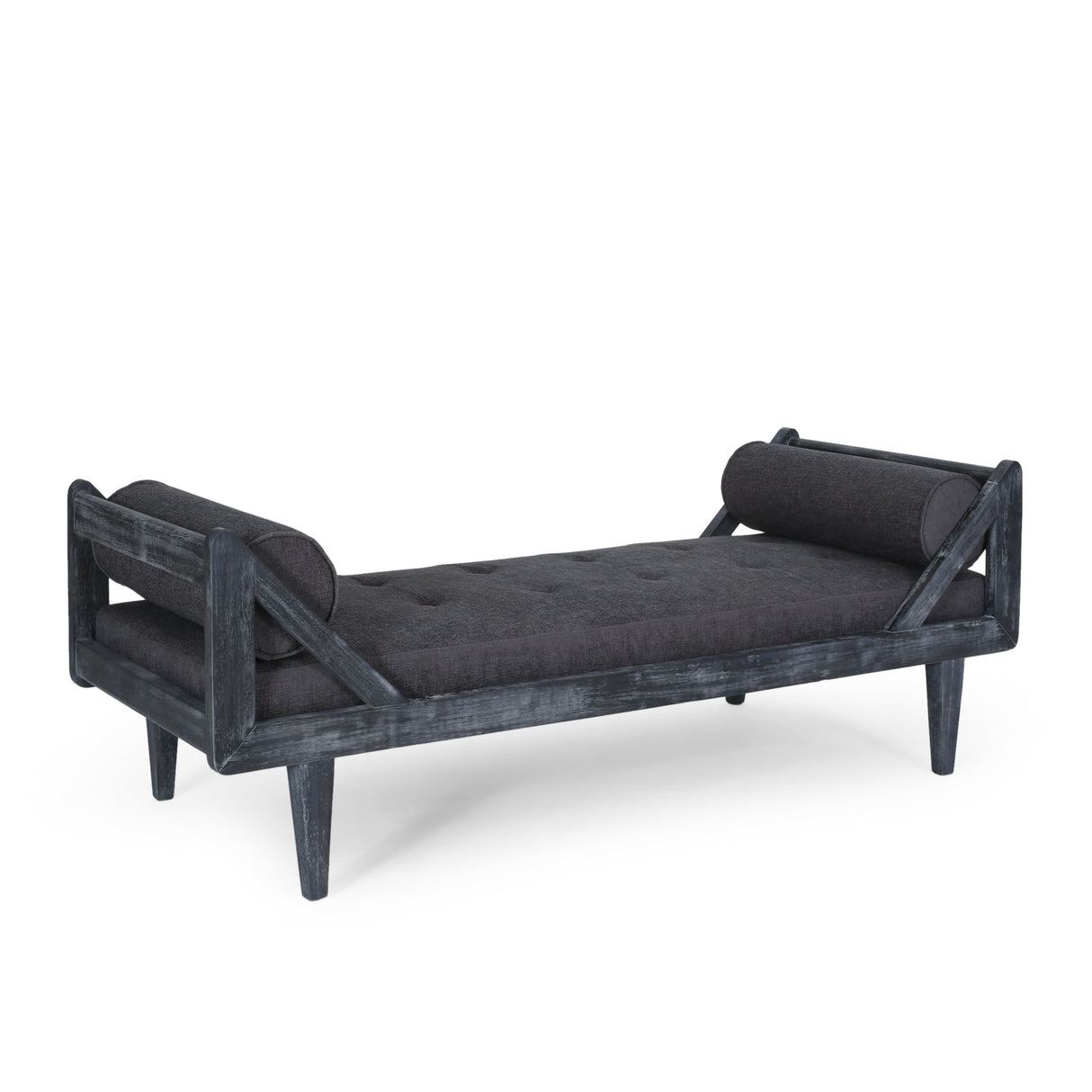 Zentner Rustic Tufted Double End Chaise Lounge by Christopher Knight Home - 65.25" L x 27.50" W x 24.00" H