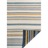 JONATHAN Y Reversible Zephyr Classic Coastal Ticking Stripe Machine-Washable Cream/Navy Indoor/Outdoor Rug