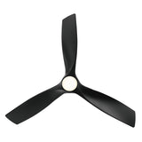 Zephyr Indoor and Outdoor 3-Blade Smart Ceiling Fan 62in with 3000K LED Light Kit and Remote Control with Wall Cradle