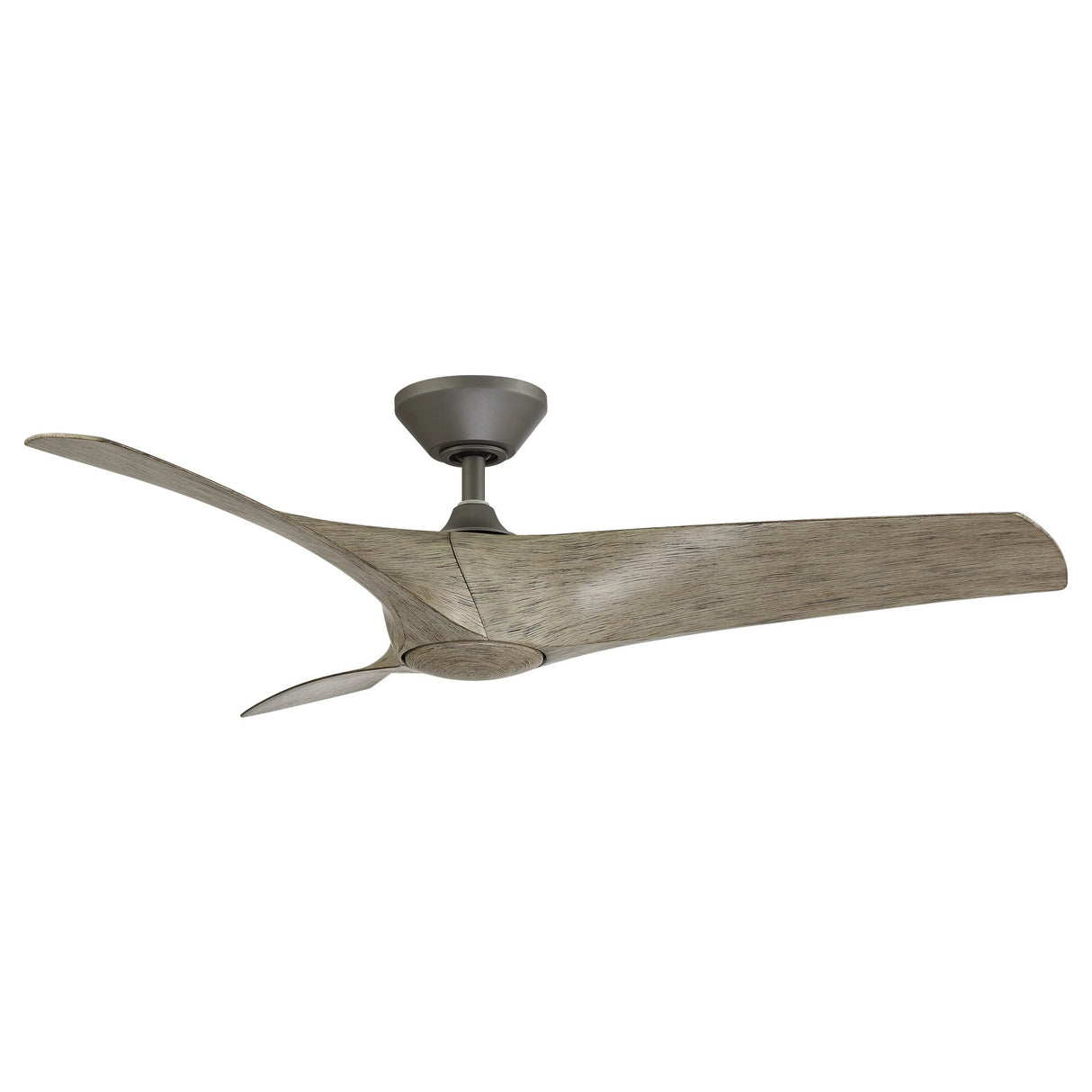 Zephyr Indoor and Outdoor 3-Blade Smart Ceiling Fan 62in with 3000K LED Light Kit and Remote Control with Wall Cradle