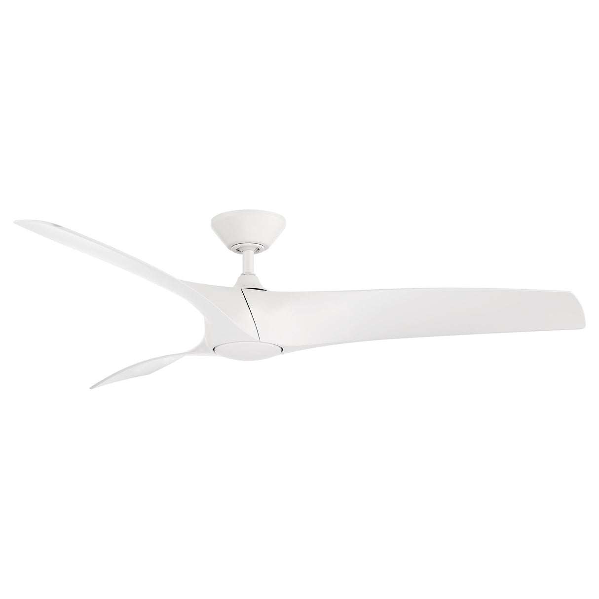 Zephyr Indoor and Outdoor 3-Blade Smart Ceiling Fan 62in with 3000K LED Light Kit and Remote Control with Wall Cradle