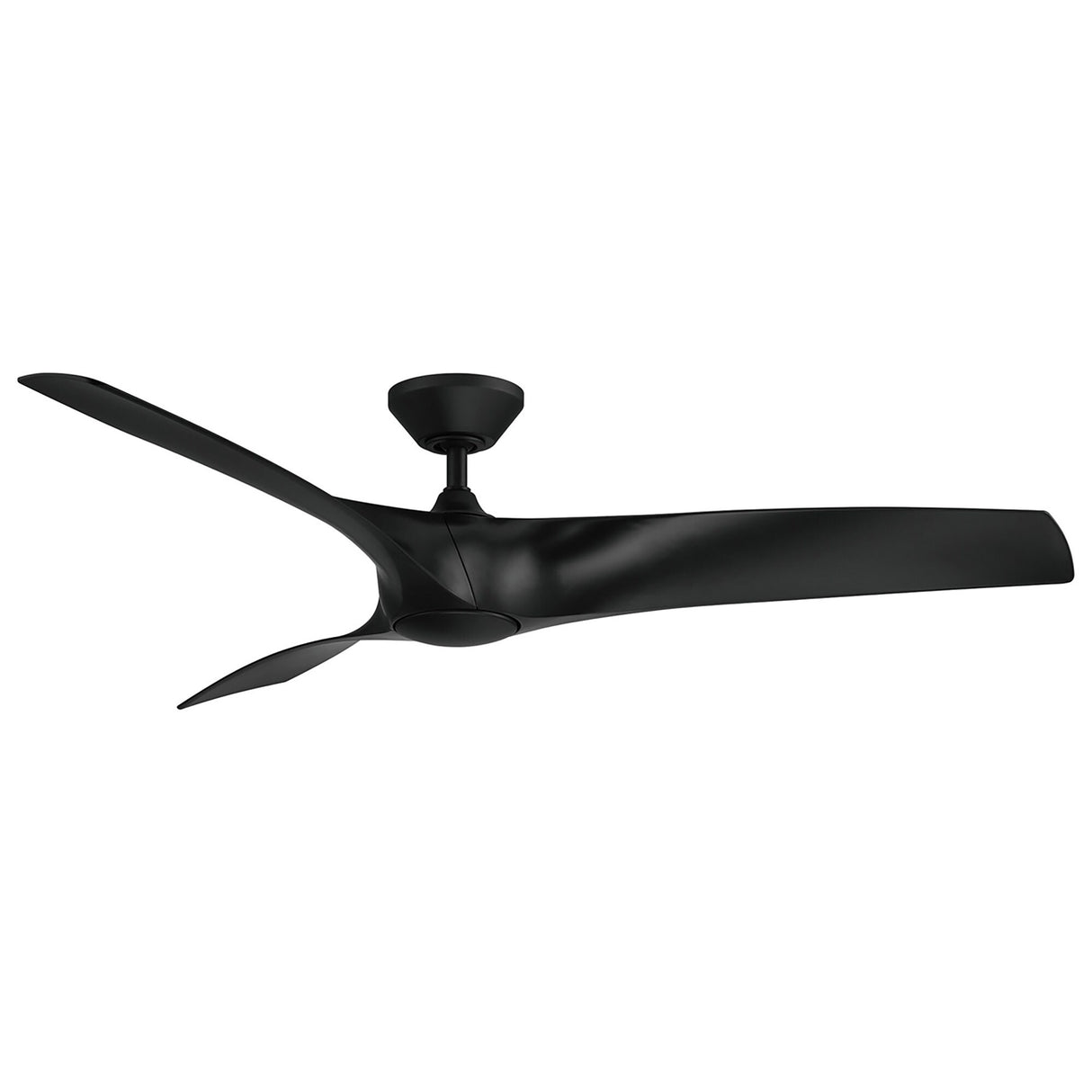 Zephyr Indoor and Outdoor 3-Blade Smart Ceiling Fan 62in with 3000K LED Light Kit and Remote Control with Wall Cradle