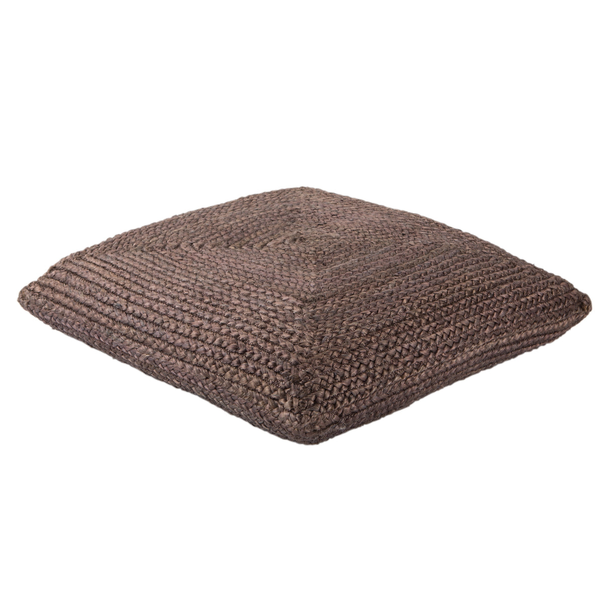 The Curated Nomad Faxon Textured Jute Pouf/ Floor Pillow