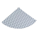 Zig Zag Ash 53-inch Round, Hemmed Tree Skirt