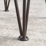 Zion Outdoor Acacia Wood Industrial Side Table (Set of 2) by Christopher Knight Home