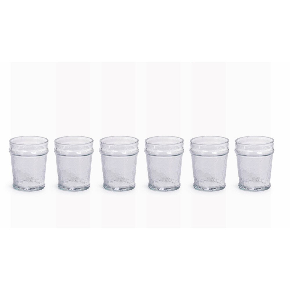 "Garan" Hammered Glass Old Fashioned Glass (Set of 6)