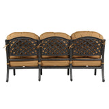 Zoe 81 Inch Modern Sofa with Cushion, Padded Seat, High Back Design, Brown