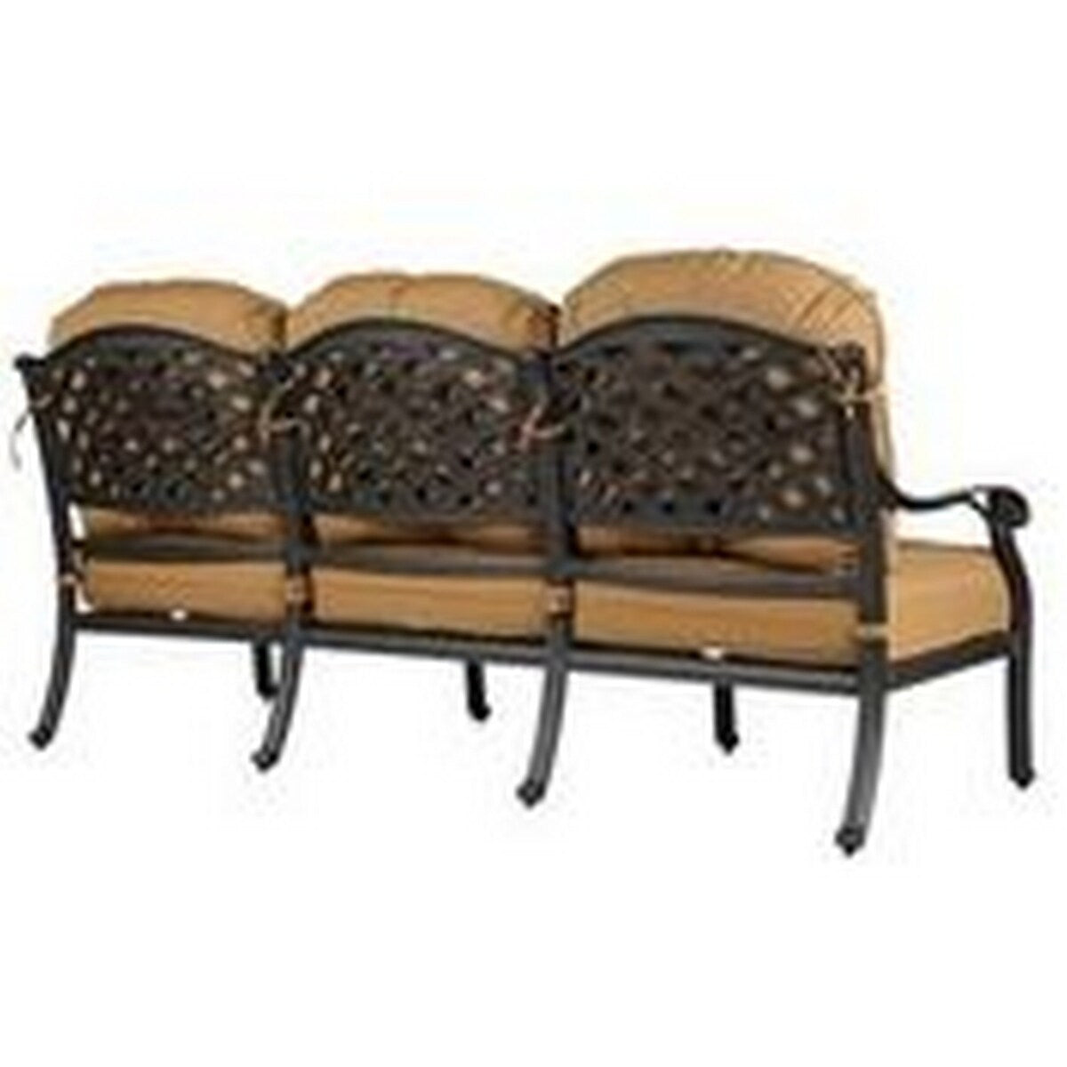 Zoe 81 Inch Modern Sofa with Cushion, Padded Seat, High Back Design, Brown
