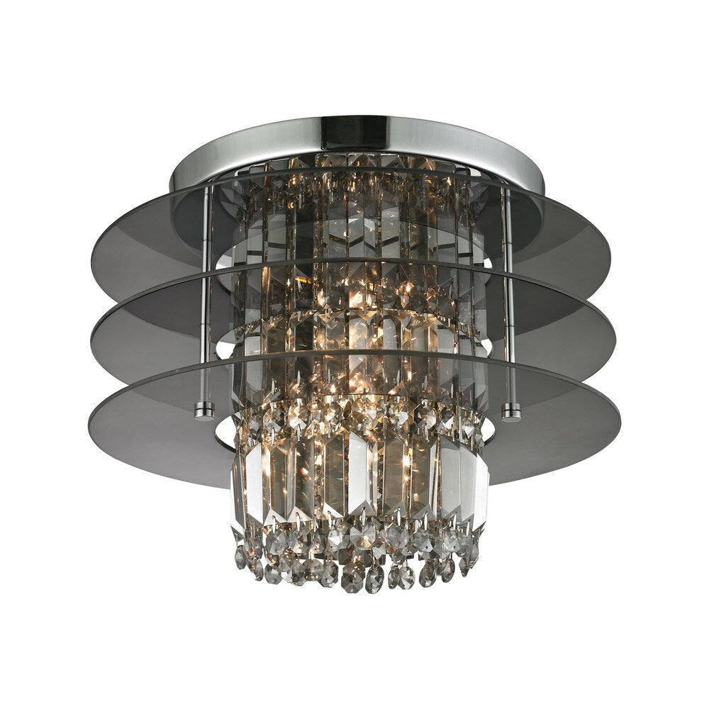 Zoey 3-light Semi-flush in Polished Chrome