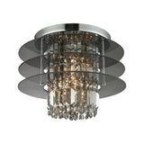 Zoey 3-light Semi-flush in Polished Chrome