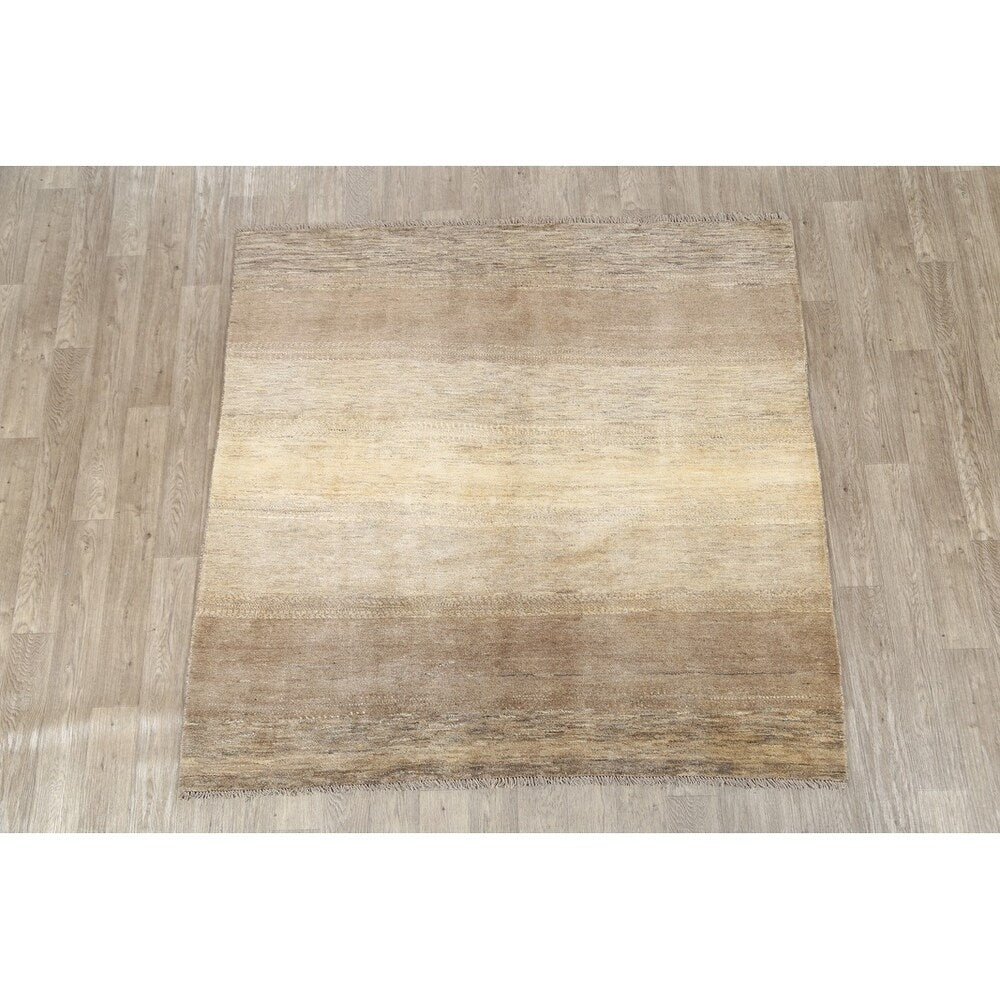 Zolanvari Gabbeh Persian Hand Knotted Traditional Area Rug - 6'3" x 6'6" Square
