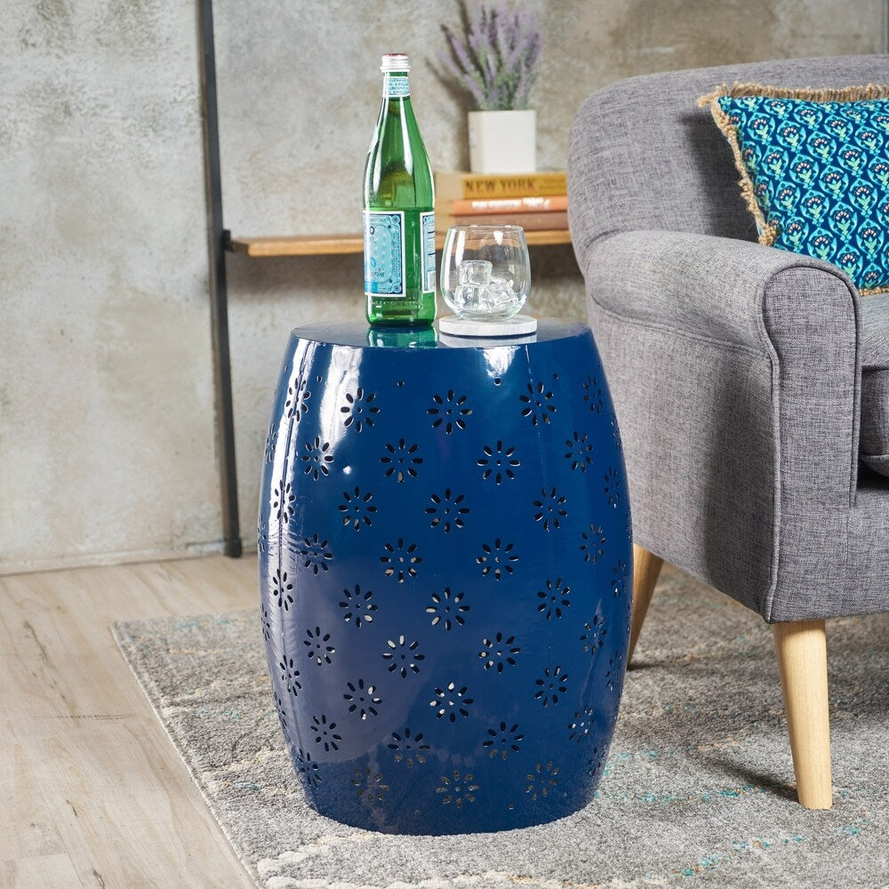 Zula Lace Cut Accent Table by Christopher Knight Home