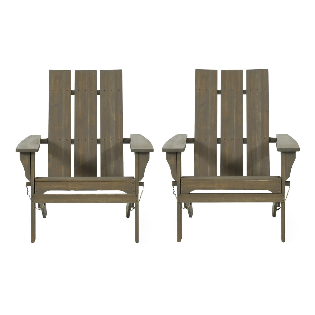 Zuma Outdoor Outdoor Acacia Wood Foldable Adirondack Chairs (Set of 2) by Christopher Knight Home
