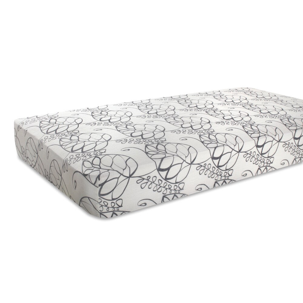 aden + anais Moonlight Leafy Rayon from Bamboo Crib Sheet