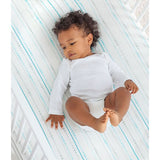 aden + anais Rayon from Bamboo Fiber Muslin Crib Sheet Azure - Bead