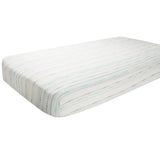 aden + anais Rayon from Bamboo Fiber Muslin Crib Sheet Azure - Bead