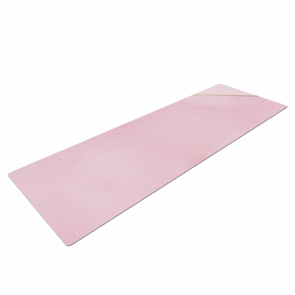 afe images "AFE Kindness" Pink Gold Typography Modern Digital Illustration Yoga Mat