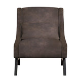 Handy Living Robb Chocolate Souffle Brown Chair and Ottoman