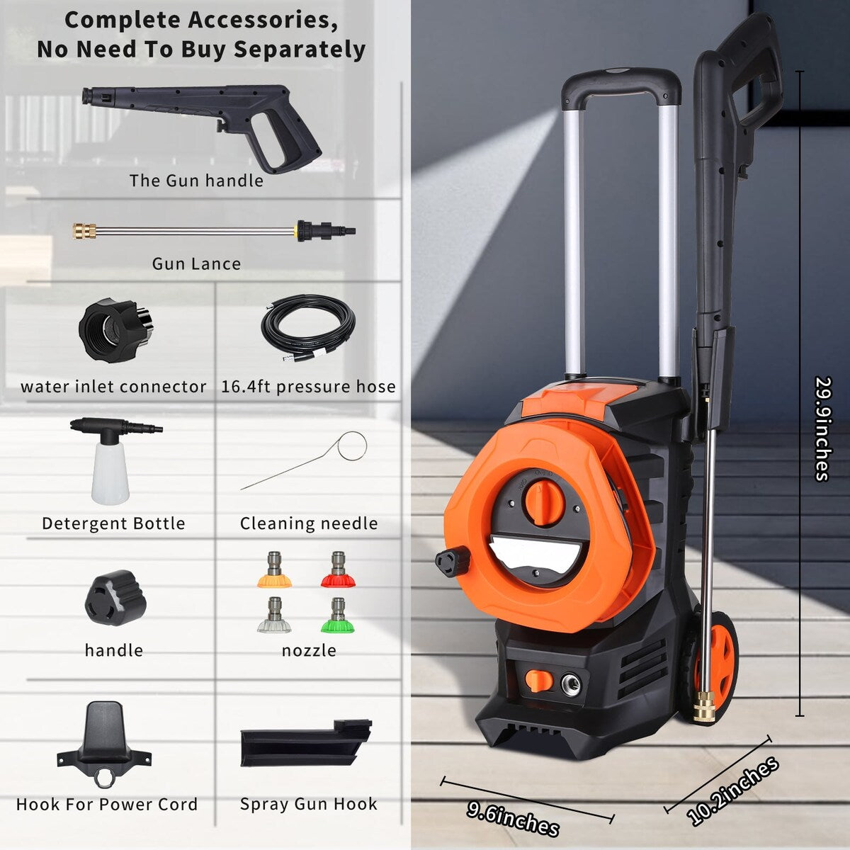ctric Pressure Washer High Power Pressure