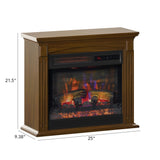duraflame Wall Mantel Infrared QuartzElectric Fireplace with Crackling Sound - N/A