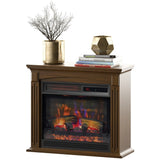 duraflame Wall Mantel Infrared QuartzElectric Fireplace with Crackling Sound - N/A