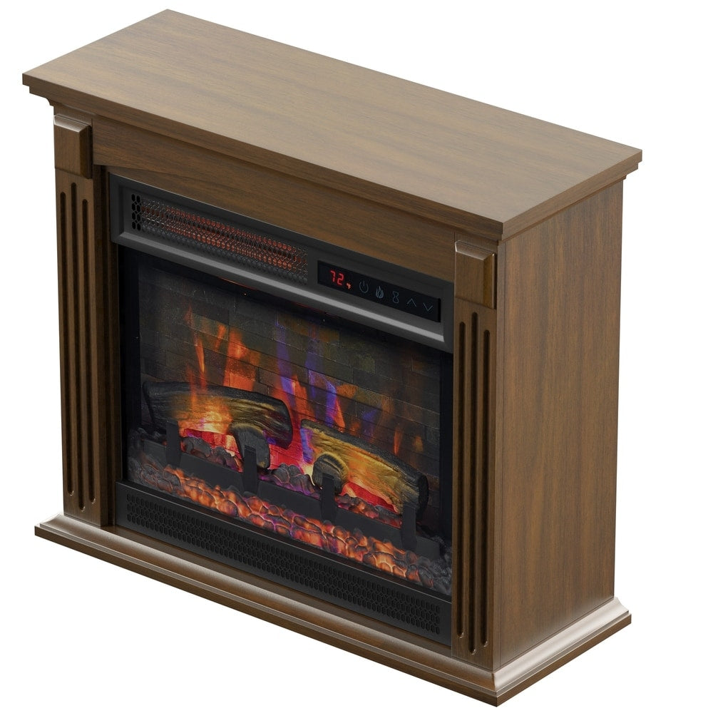 duraflame Wall Mantel Infrared QuartzElectric Fireplace with Crackling Sound - N/A