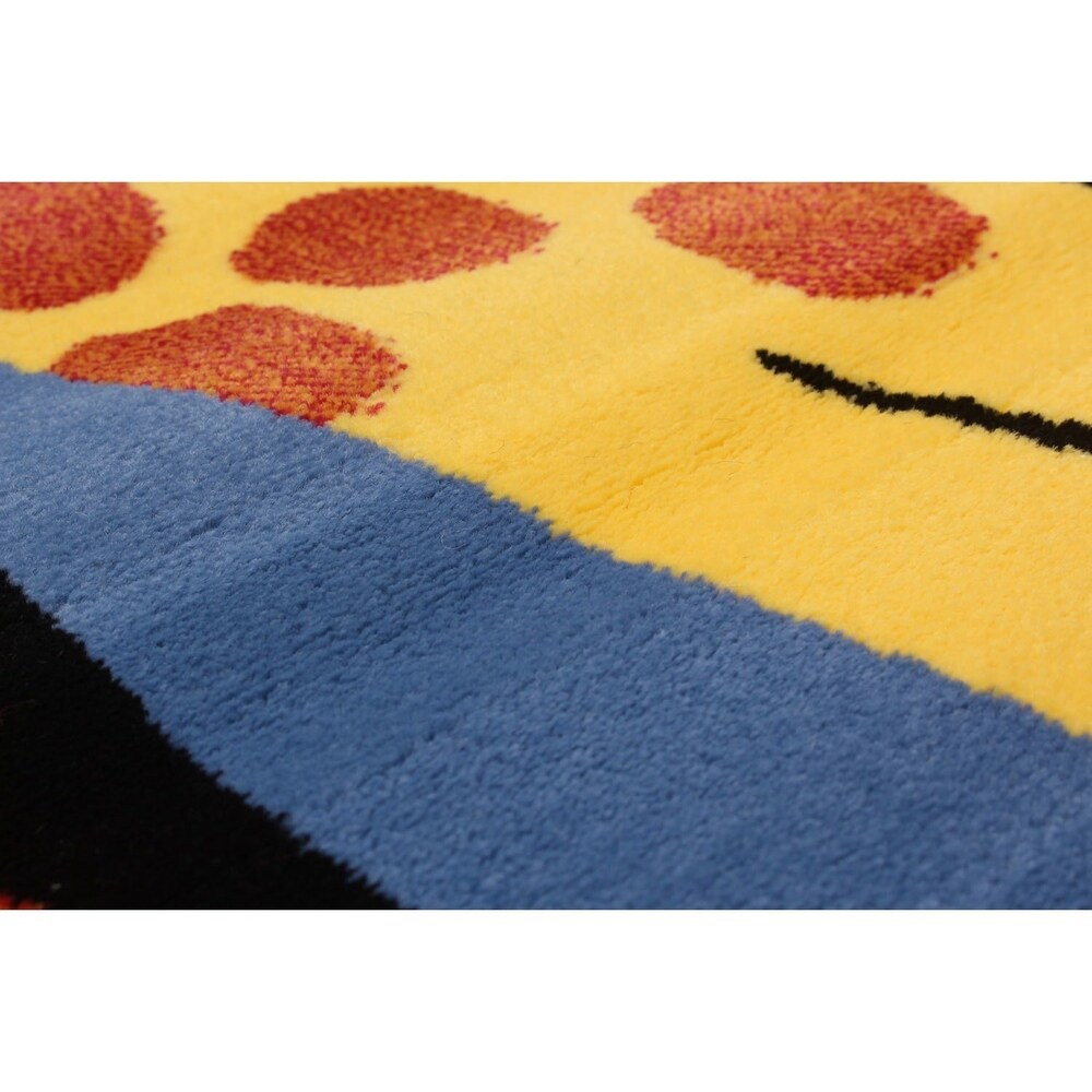 eCarpetGallery Chroma Blue, Green, Multi Rug - 5'5" x 7'8"