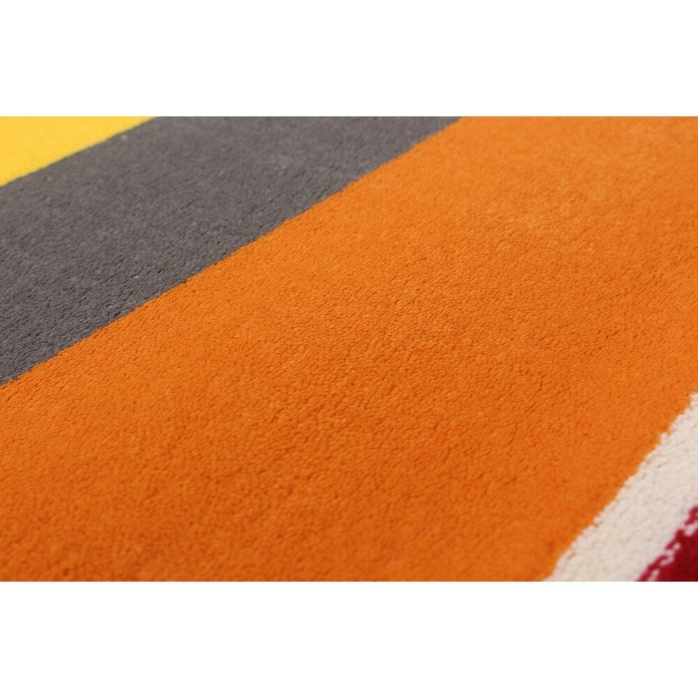 eCarpetGallery Chroma Multi, Orange, Red Rug - Multi