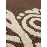 Embroidered Innsbruck Cream, Brown Rug - 5'0" x 8'0"/5'0 x 8'0