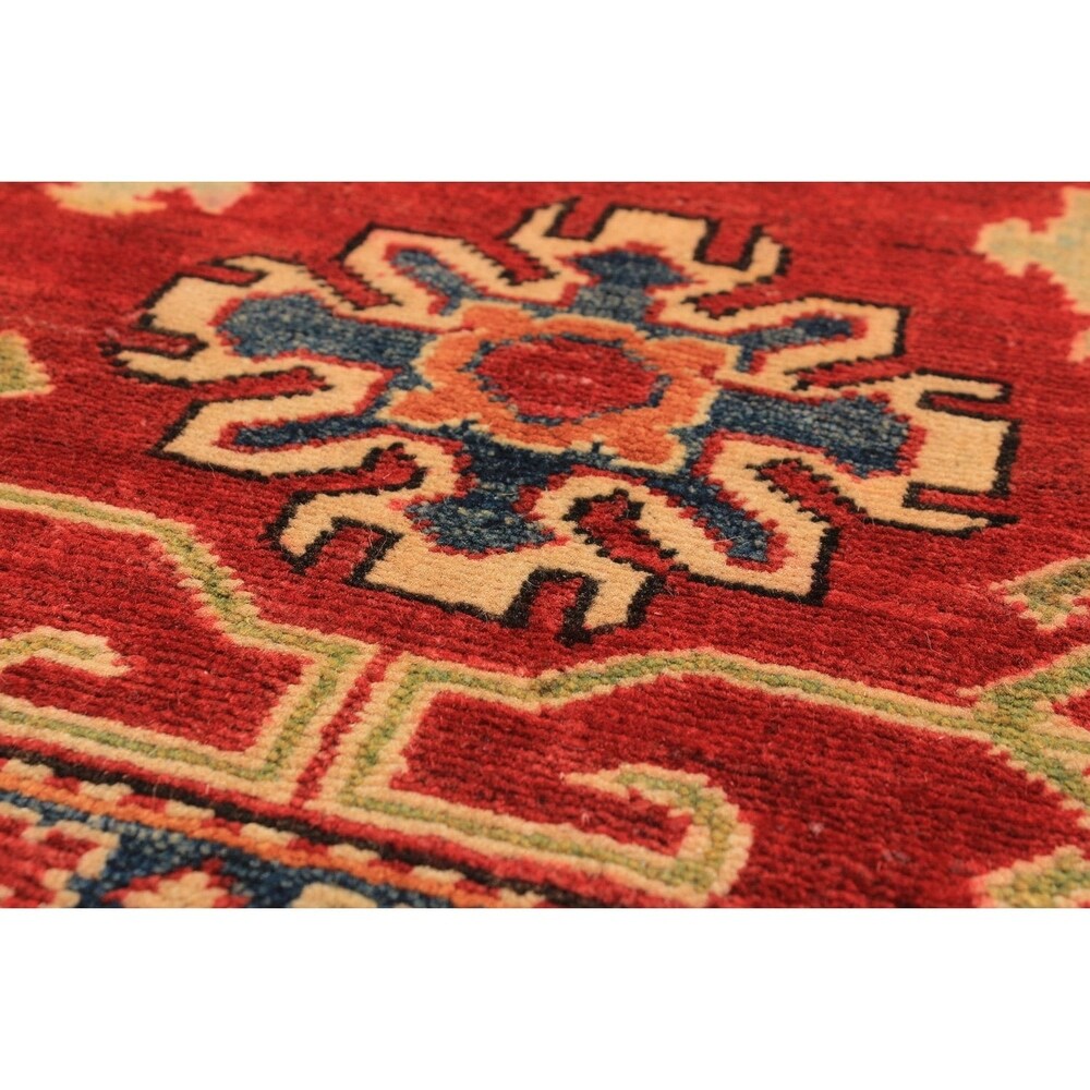 eCarpetGallery Finest Gazni Red Wool Hand-knotted Rug (3'4 x 4'10)
