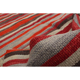 eCarpetGallery Flat-weave Bohemian Dark Red Wool Kilim - 5'1 x 8'5