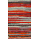 eCarpetGallery Flat-weave Bohemian Dark Red Wool Kilim - 5'1 x 8'5