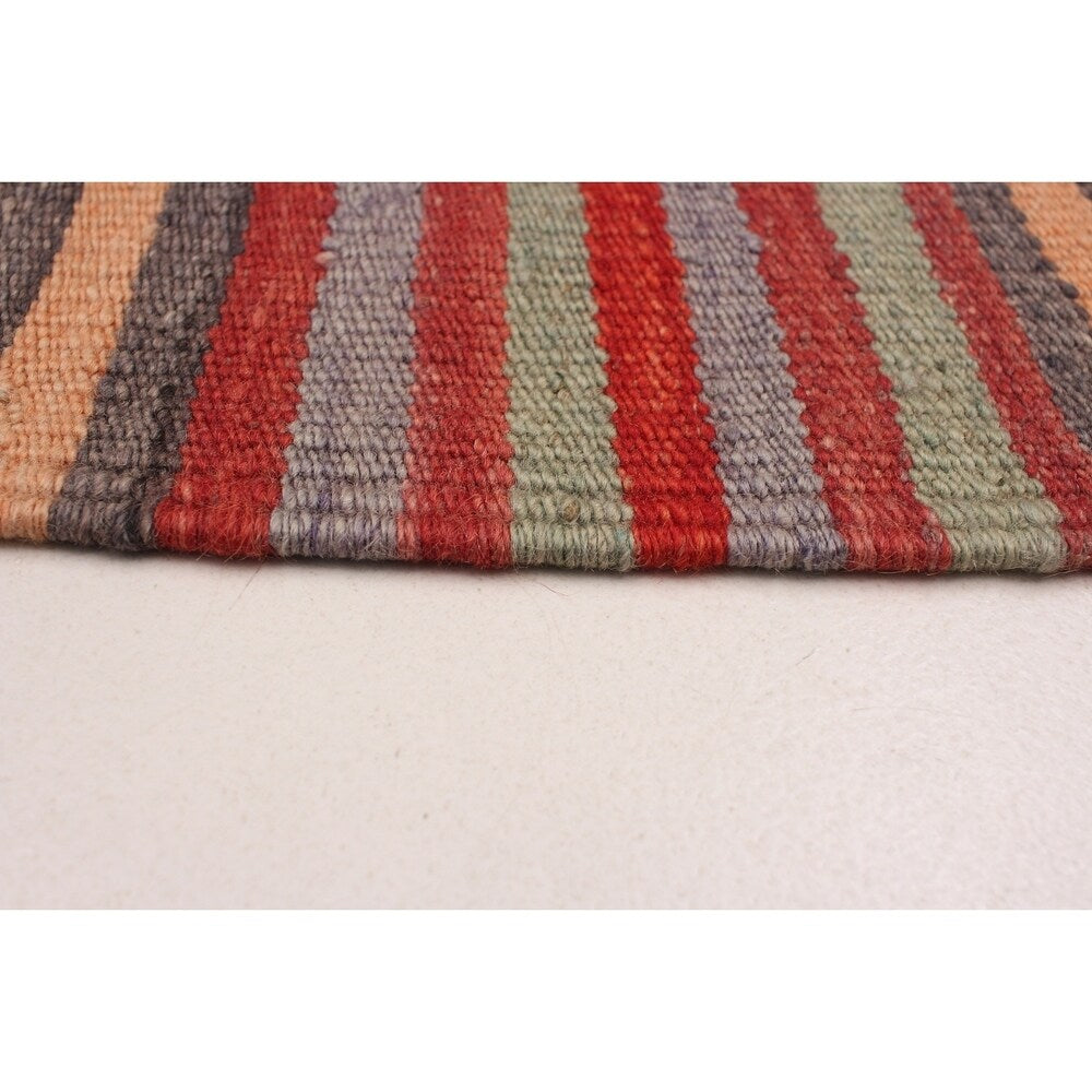 eCarpetGallery Flat-weave Bohemian Red Wool Kilim - 4'10 x 8'9