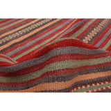 eCarpetGallery Flat-weave Bohemian Red Wool Kilim - 4'10 x 8'9