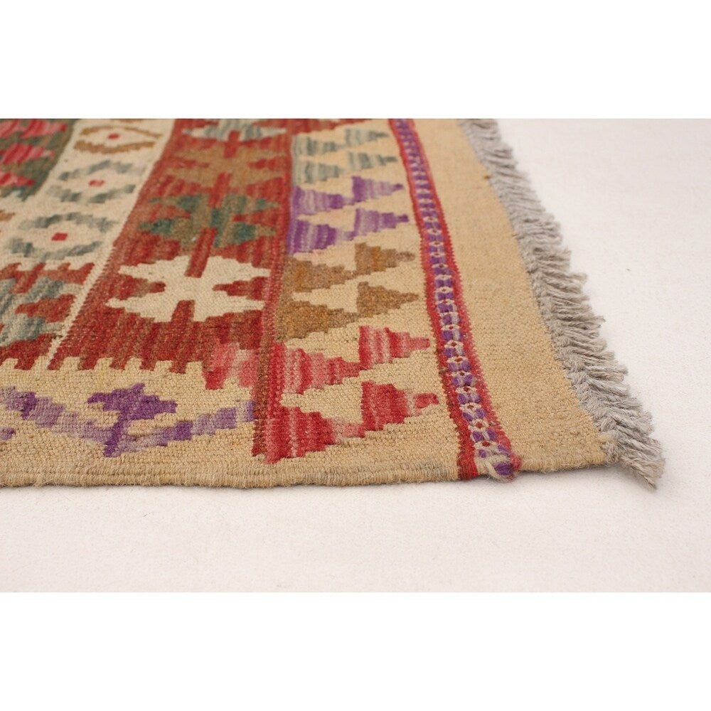 eCarpetGallery Flat-weave Hereke FW Purple Wool Kilim - 6'10 x 10'0