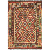 eCarpetGallery Flat-weave Hereke FW Red Wool Kilim - 7'0 x 9'10
