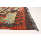 eCarpetGallery Flat-weave Hereke FW Red Wool Kilim - 7'0 x 9'10
