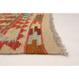 eCarpetGallery Flat-weave Kashkoli FW Red Wool Kilim - 6'7 x 9'11