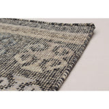 eCarpetGallery Flatweave Kozak 17123 Grey/Black/Ivory Wool and Cotton Sumak Runner Rug (2'6 x 10'0) - 2'6" x 10'