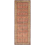 eCarpetGallery Hamadan Hosseinabad Brown Wool Hand-knotted Rug (3'6 x 10')