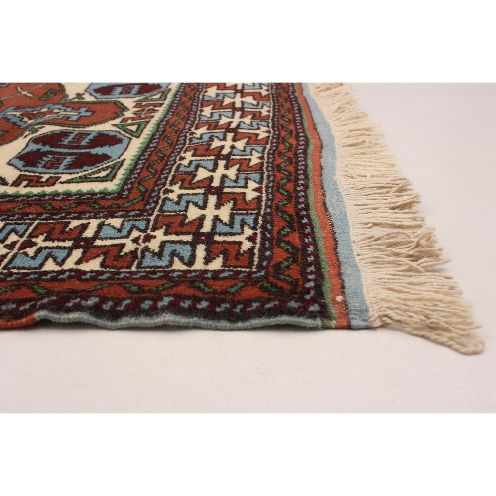 eCarpetGallery Hand-Knotted Anatolian Vintage Copper Wool Rug - 3'5 x 6'0
