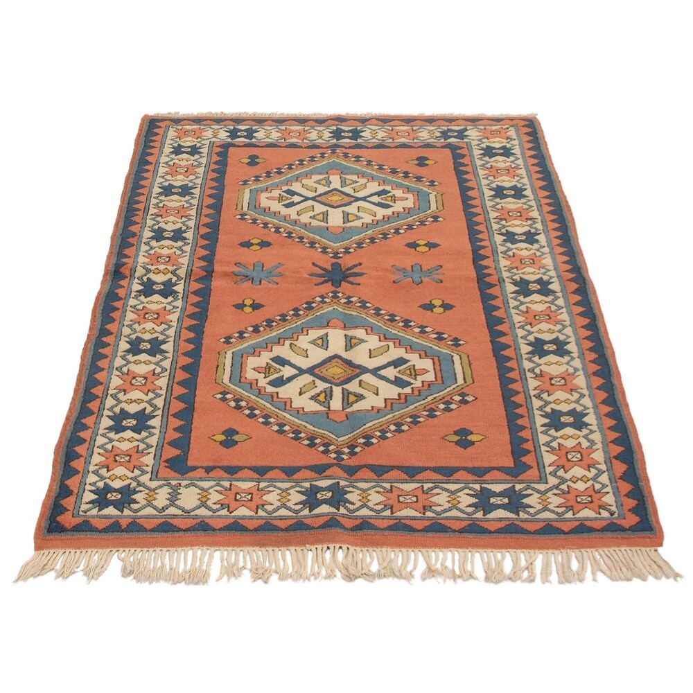 eCarpetGallery Hand-Knotted Antique Shiravan Copper Wool Rug - 4'11 x 7'4