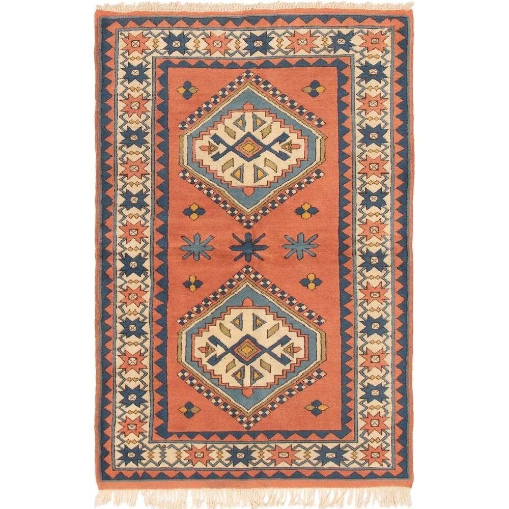 eCarpetGallery Hand-Knotted Antique Shiravan Copper Wool Rug - 4'11 x 7'4